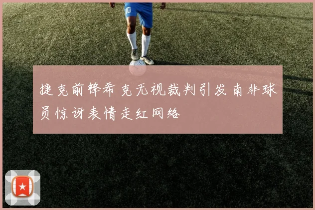 捷克前锋希克无视裁判引发南非球员惊讶表情走红网络